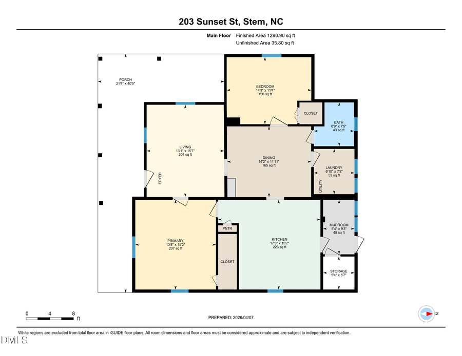 203 Sunset Street, Stem, NC 27581 - #2