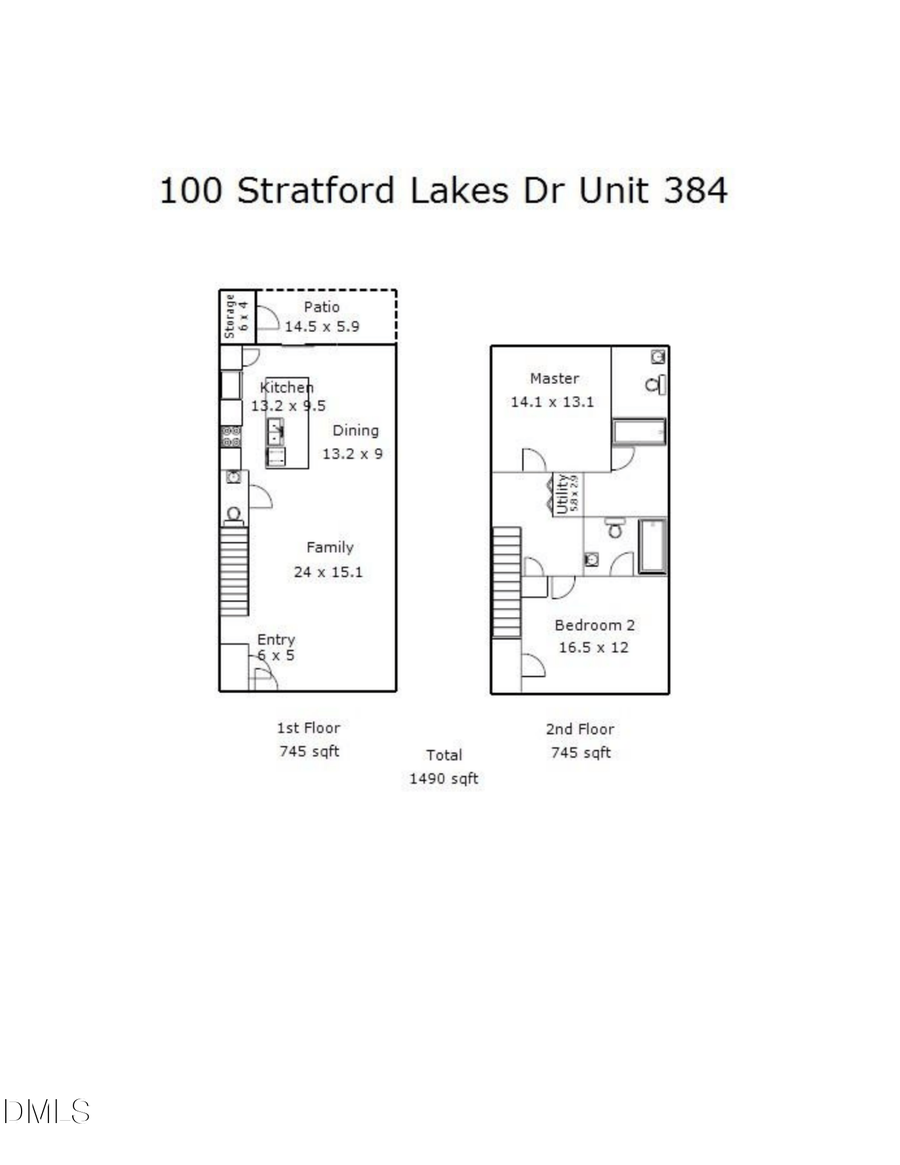 100 Stratford Lakes Drive #384, Durham, NC 27713 - #2