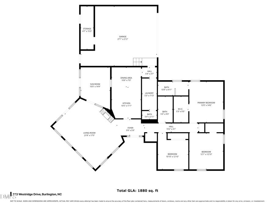 313 Westridge Drive, Burlington, NC 27215 - #2