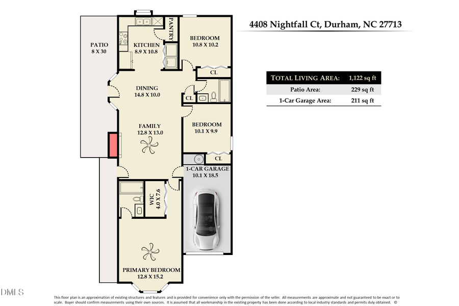 4408 Nightfall Court, Durham, NC 27713 - #2
