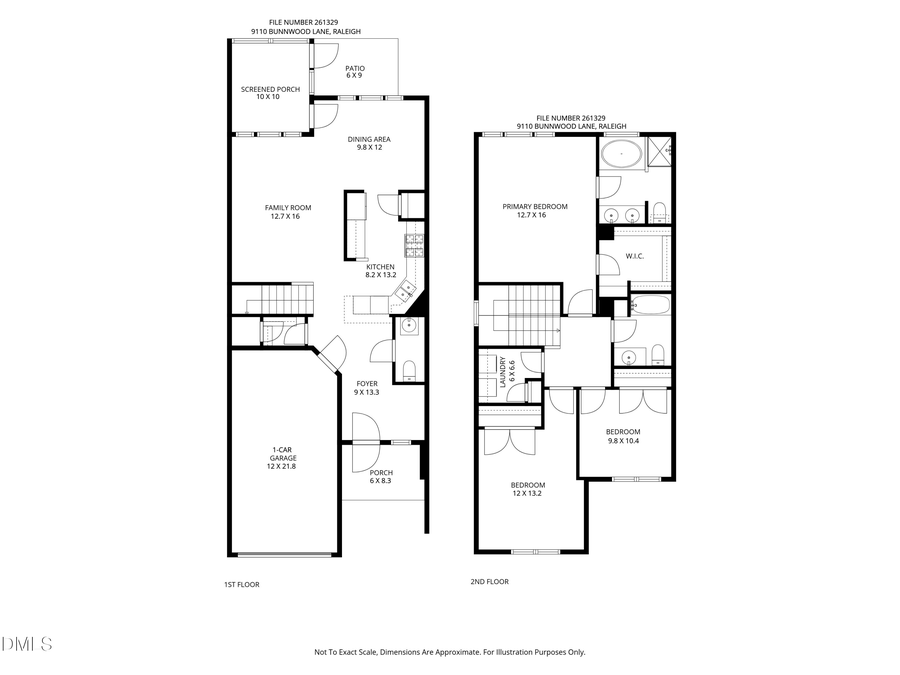 9110 Bunnwood Lane, Raleigh, NC 27617 - #2