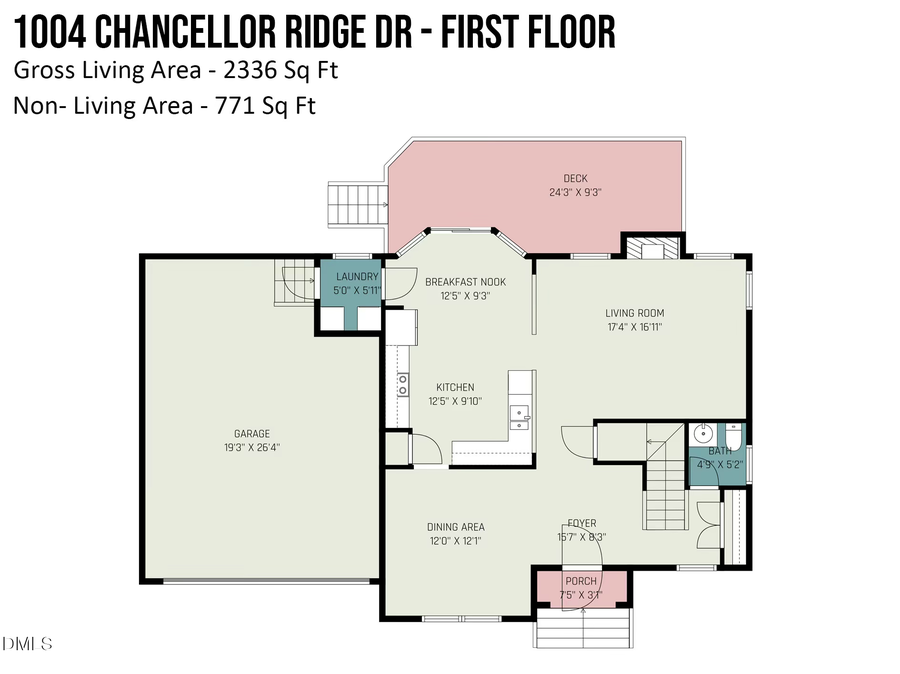 1004 Chancellors Ridge Drive, Durham, NC 27713 - #2