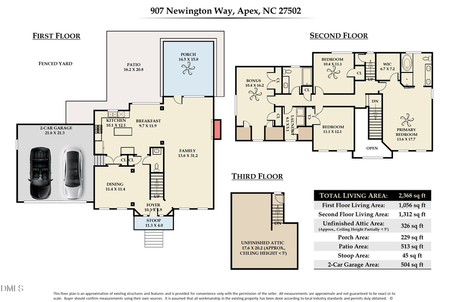 907 Newington Way, Apex, NC 27502 - #2