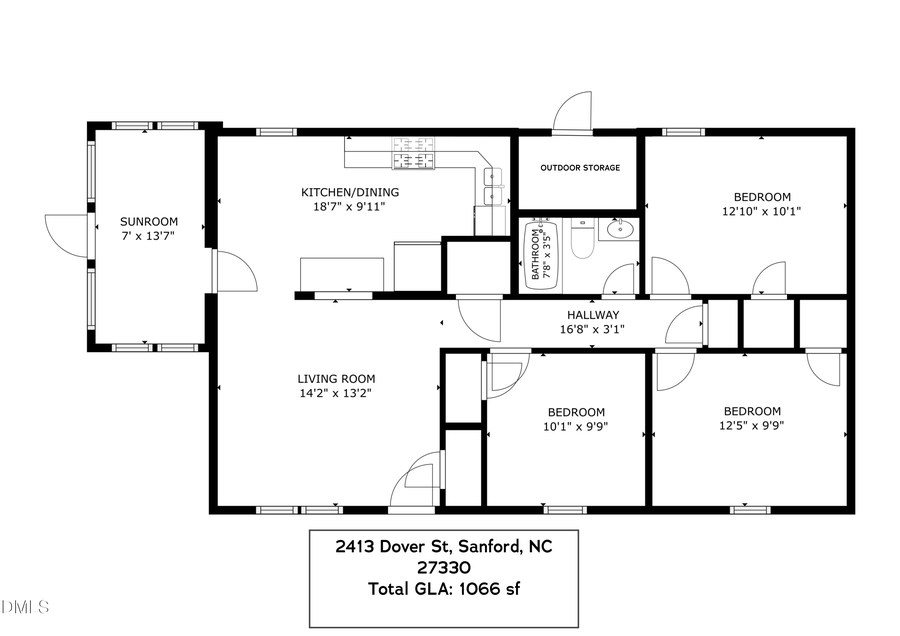 2413 Dover Street, Sanford, NC 27330 - #2