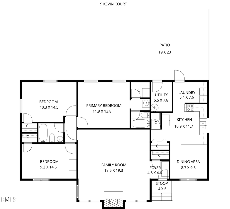 9 Kevin Court, Durham, NC 27713 - #2