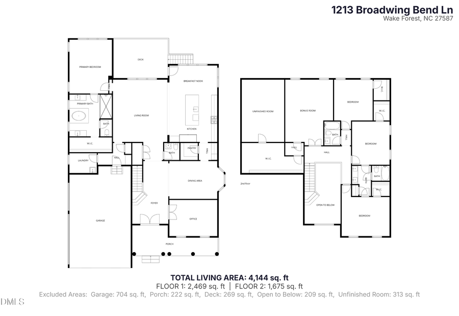 1213 Broadwing Bend Lane, Wake Forest, NC 27587 - #2