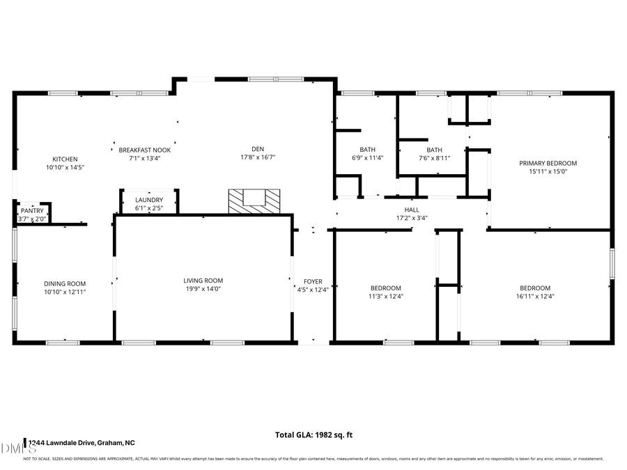 1244 Lawndale Drive, Graham, NC 27253 - #2