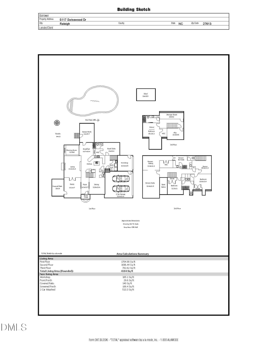 5117 Swisswood Drive, Raleigh, NC 27613 - #2