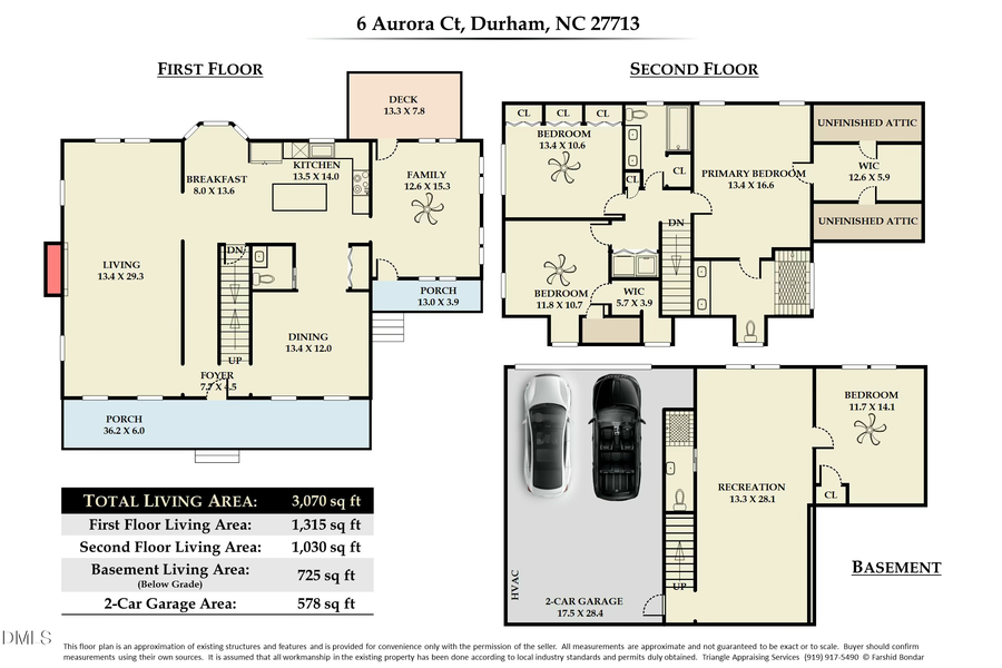 6 Aurora Court, Durham, NC 27713 - #2