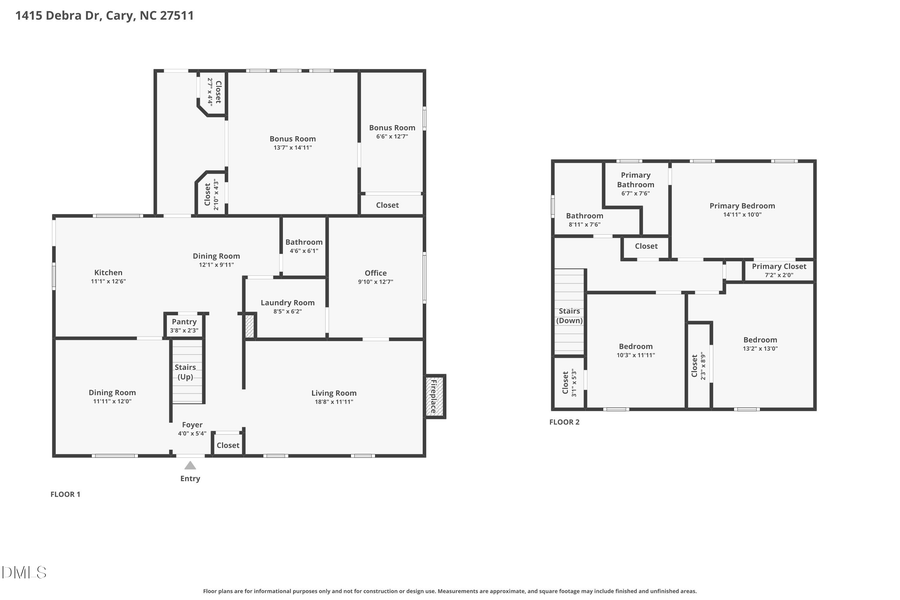 1415 Debra Drive, Cary, NC 27511 - #2