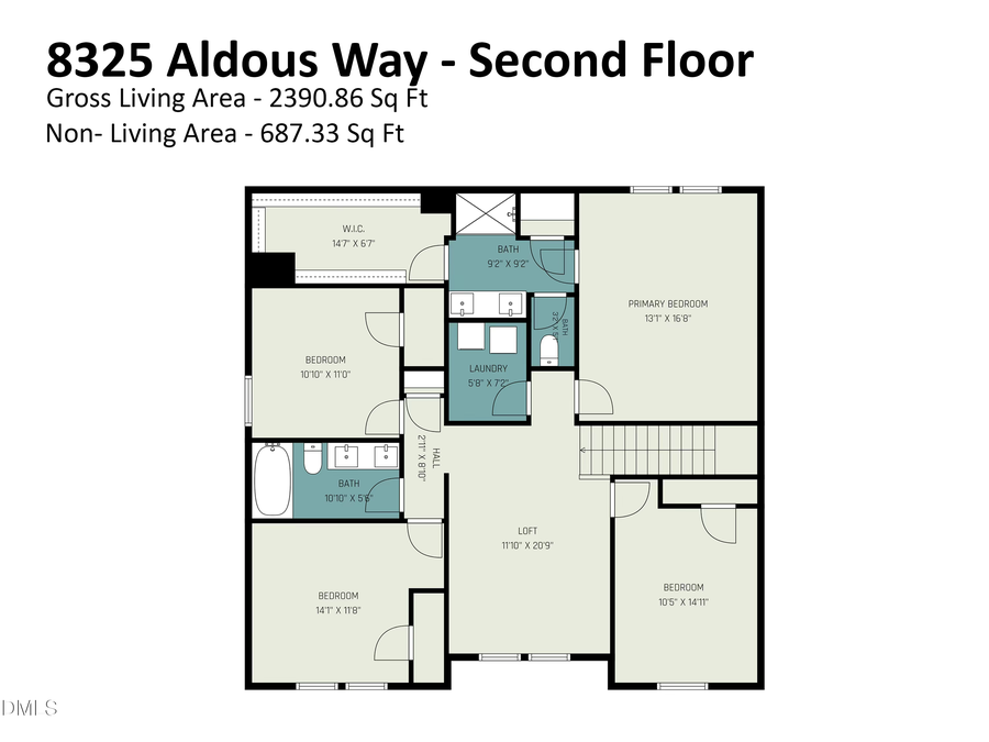 8325 Aldous Way, Raleigh, NC 27616 - #2