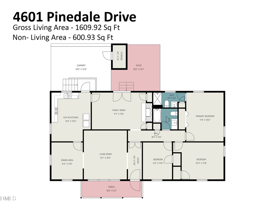 4601 Pinedale Drive, Durham, NC 27705 - #2