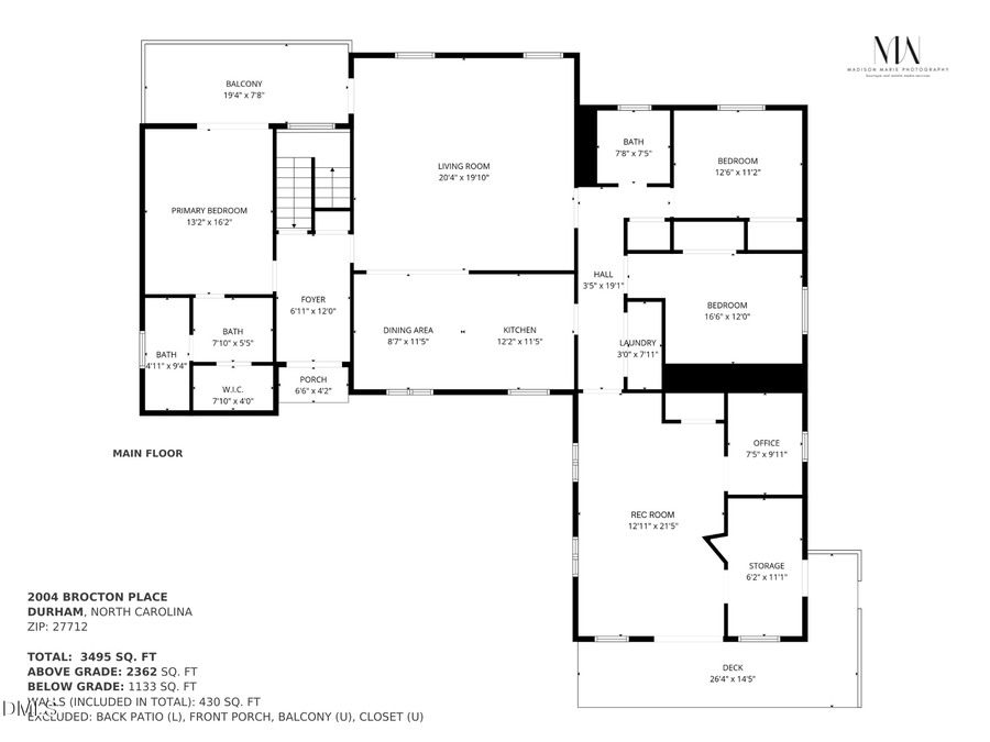 2004 Brocton Place, Durham, NC 27712 - #2