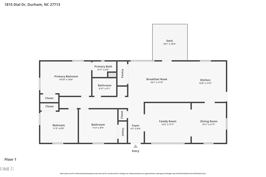 1815 Dial Drive, Durham, NC 27713 - #2