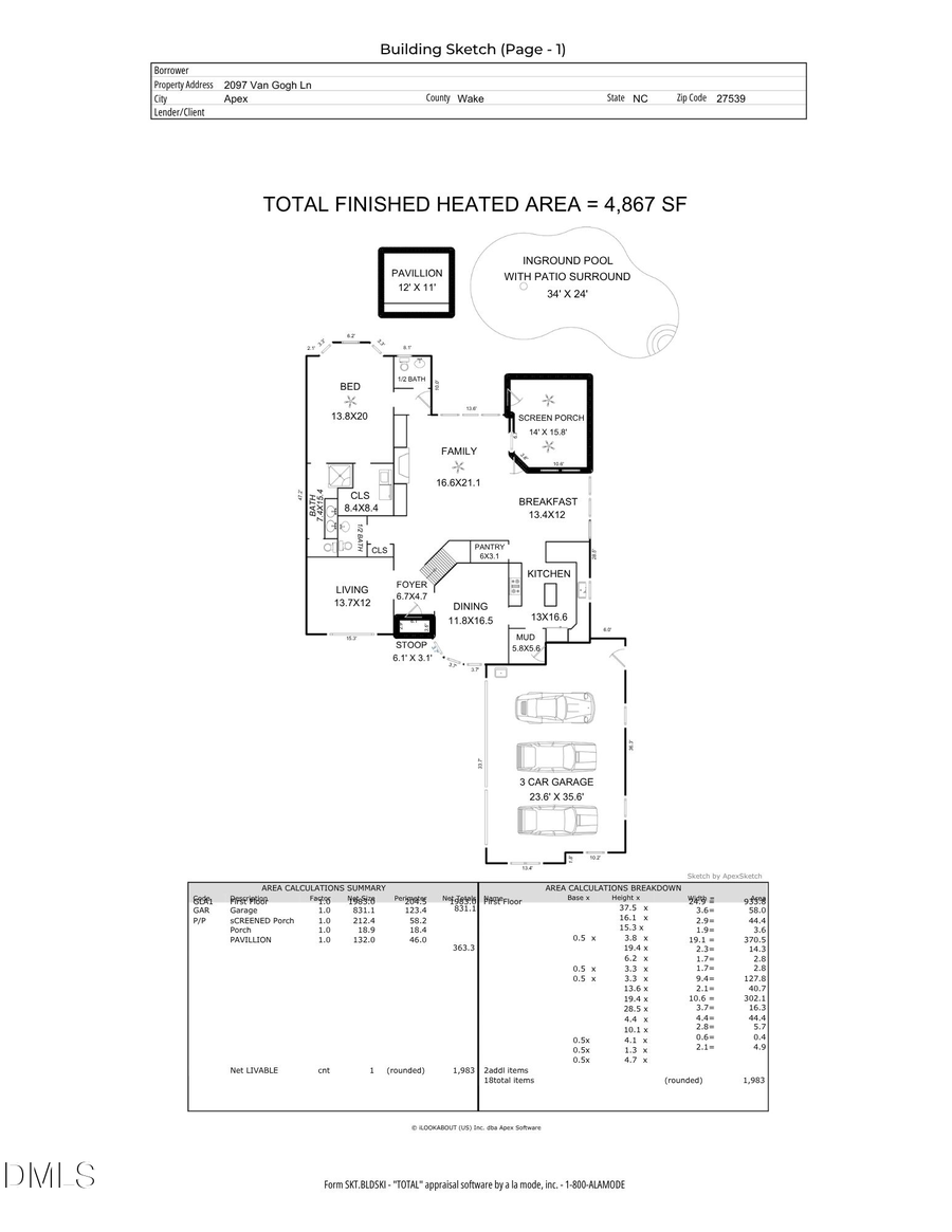 2097 Van Gogh Lane, Apex, NC 27539 - #2