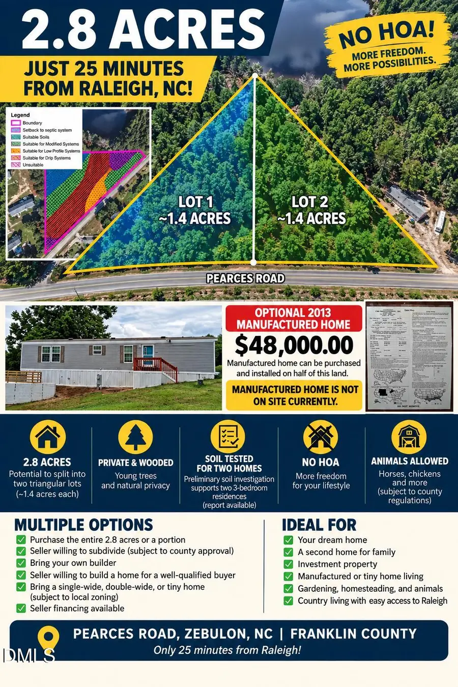 2.8 Acres Pearces Road, Zebulon, NC 27597 - #3
