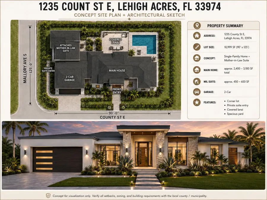 1235 County Street E, Lehigh Acres, FL 33974 - #2
