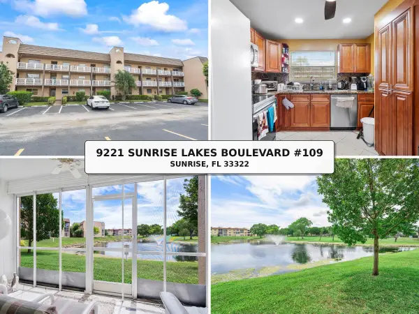 9221 Sunrise Lakes Boulevard #109, Sunrise, FL 33322