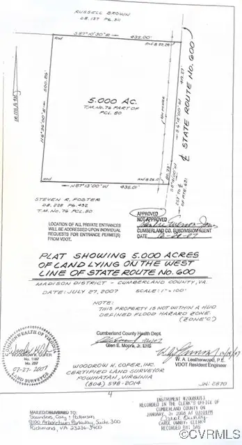 0 Stoney Point Road, Cumberland, VA 23040 - Image #1