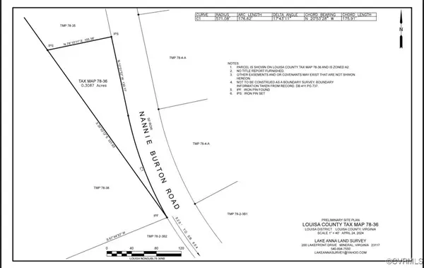 Raw Land Nannie Burton, Louisa, VA 23093