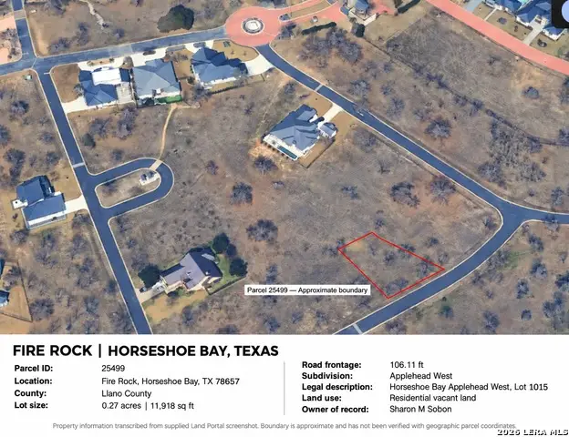 TBD Fire Rock, Horseshoe Bay, TX 78657 - #1