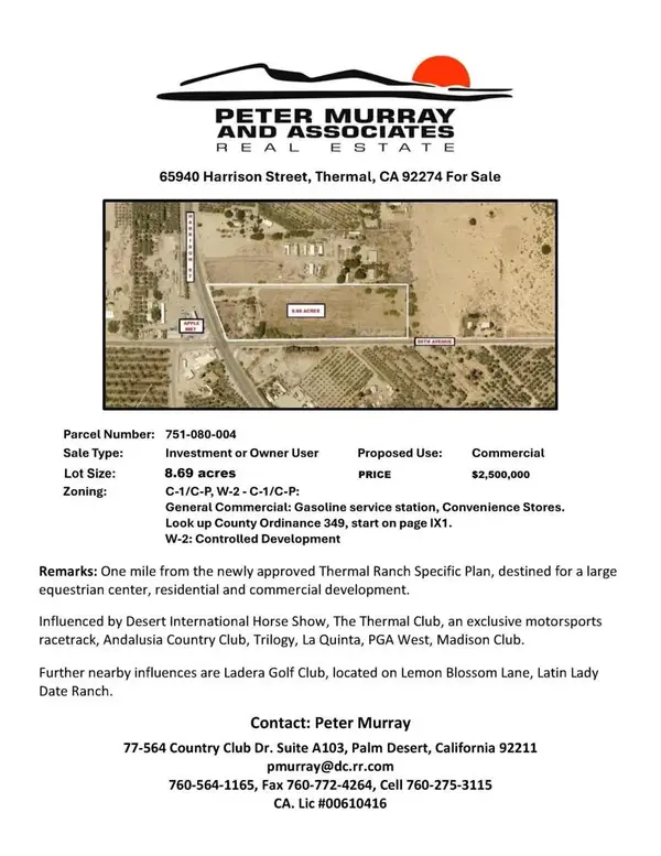 65940 Ca-86, Thermal, CA 92274