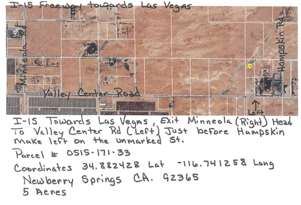 33 Valley Center, Newberry Springs, CA 92365 - #1