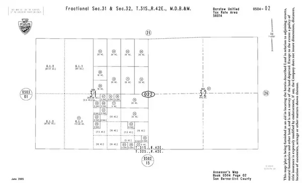 0 No Situs, Hinkley, CA 92347