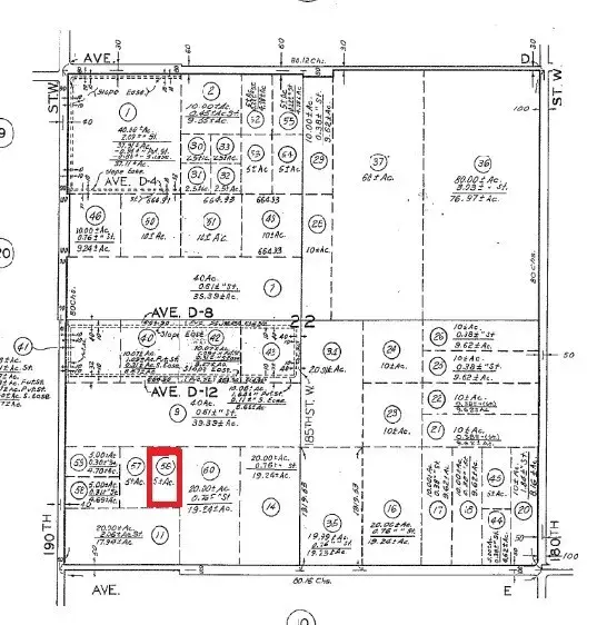 0 187th St W And Avenue D12, Fairmont, CA 93536