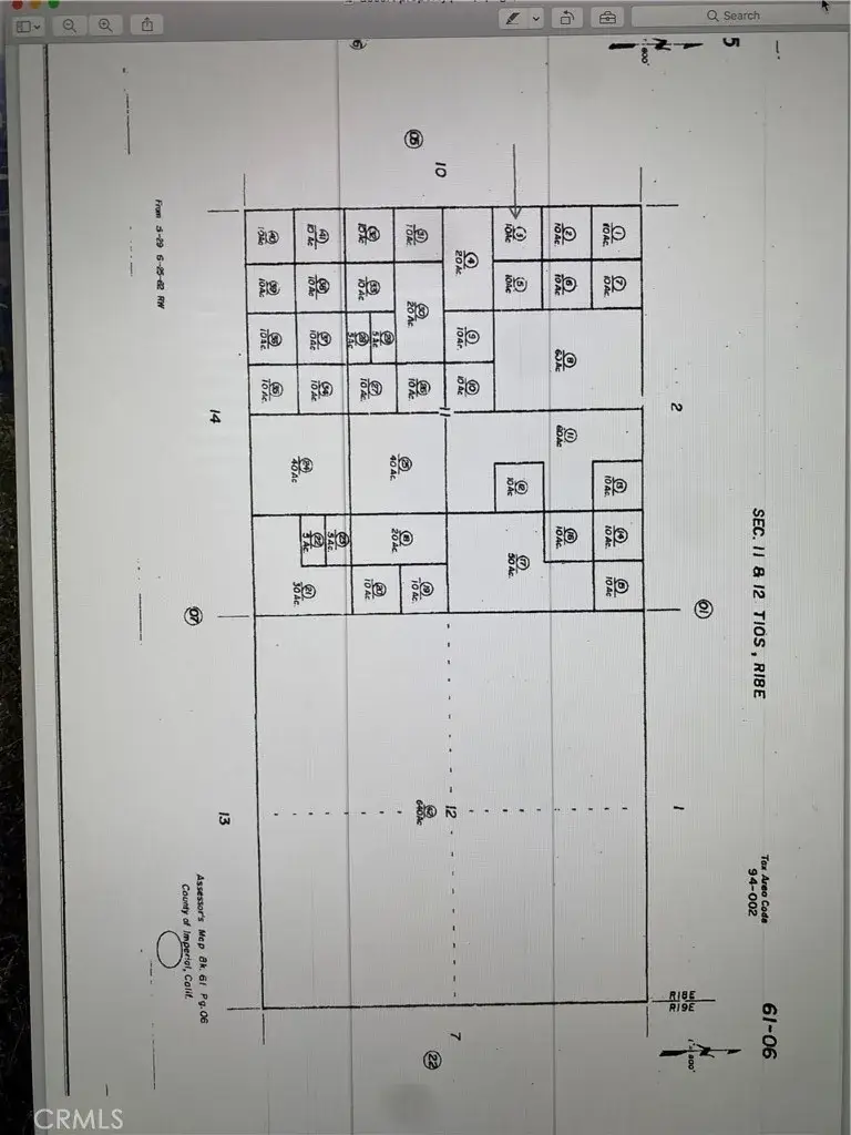 0 Nw1/4 Of Sw1/4 Of Nw 1/4 Sec 11 T10s R18e 10 Ac, Winterhaven, CA 92283 - Image #1