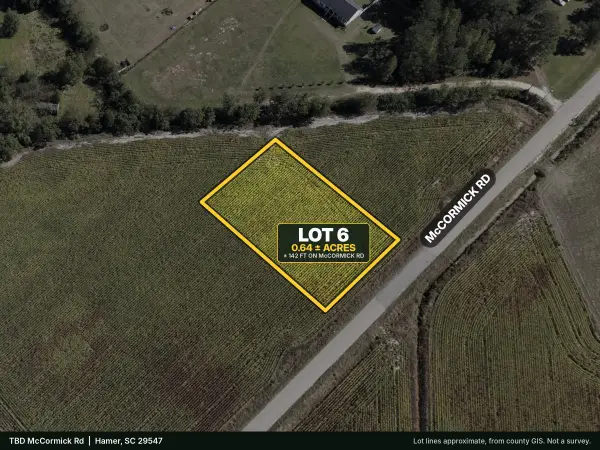TBD Mccormick Rd., Hamer, SC 29547