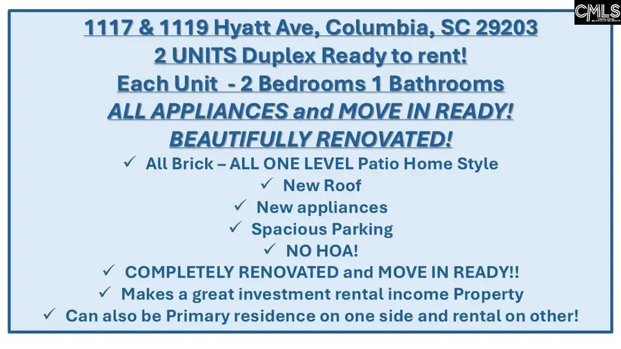 1119 & 1117 Hyatt Avenue, Columbia, SC 29203 - #2
