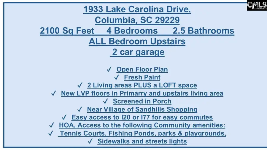 1933 Lake Carolina Drive, Columbia, SC 29229 - #2