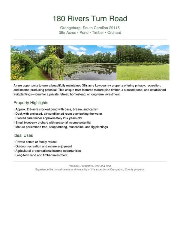 180 Rivers Turn Road, Orangeburg, SC 29115