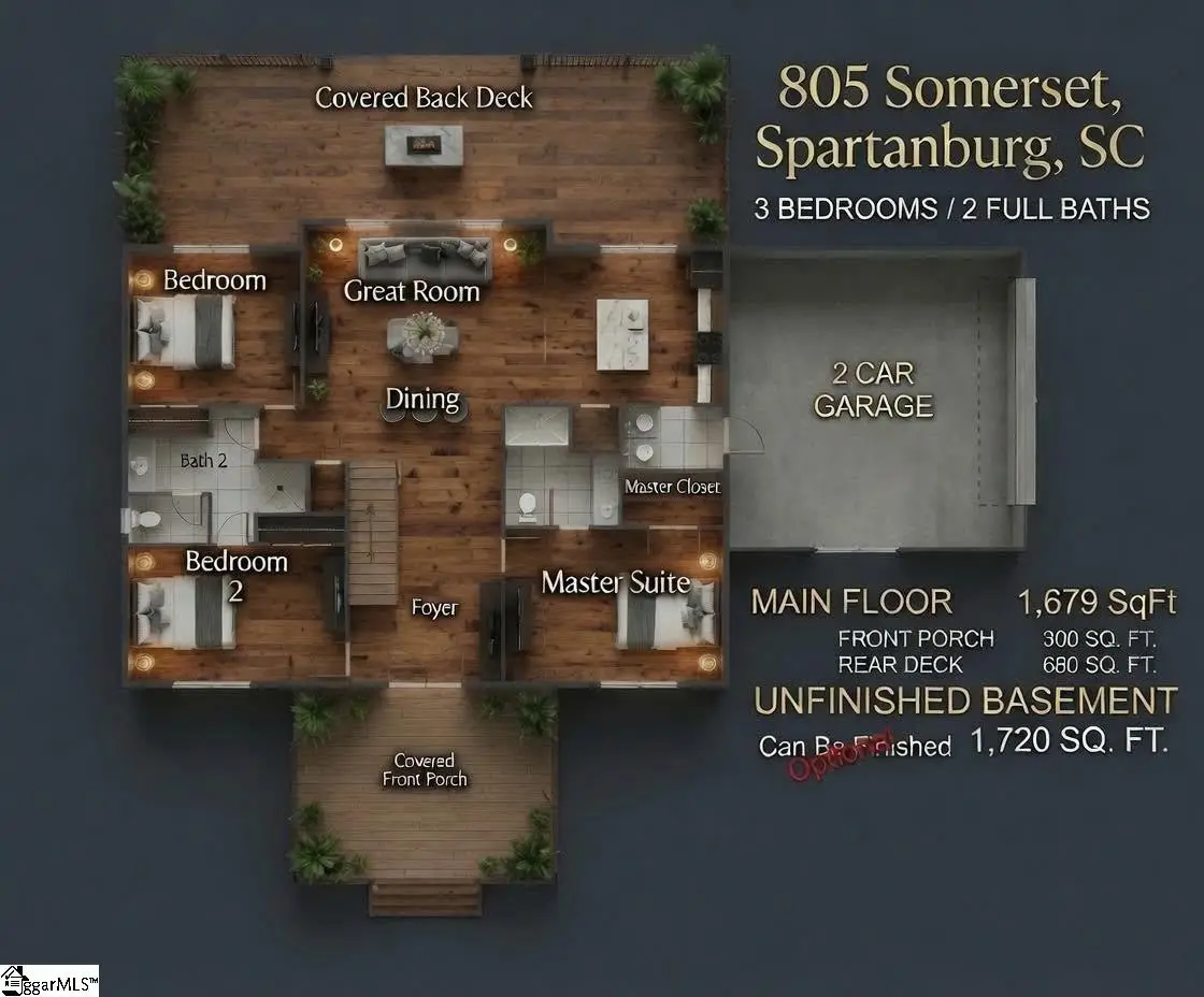 805 Somerset Place, Spartanburg, SC 29301 - #1