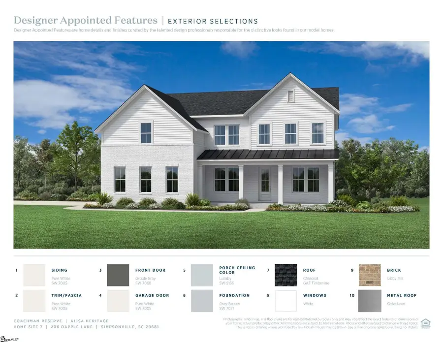 215 Dapple Lane #Lot 7 Alisa Heritage, Simpsonville, SC 29681 - #2