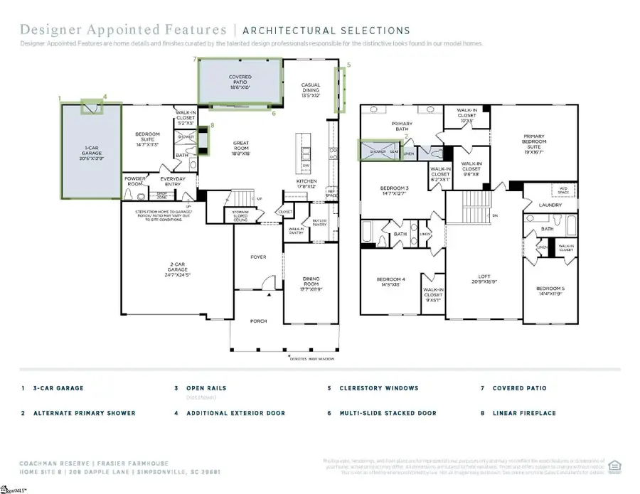 208 Dapple Lane #Lot 8 Fraiser Farmhouse, Simpsonville, SC 29681 - #2