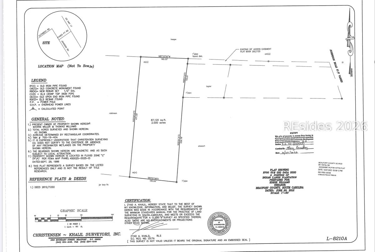 TBD Johnson Road, Seabrook, SC 29940 - Image #1