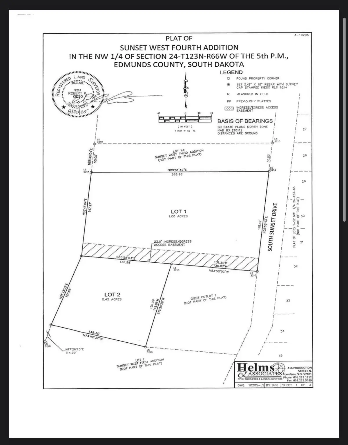 222 S Sunset Drive, Mina, SD 57451 - #1