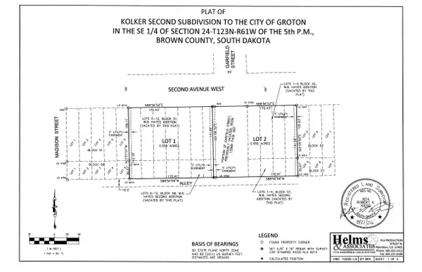 Lot 1 Kolker Second Subd, Groton, SD 57445