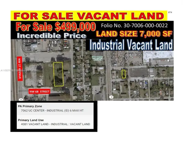 Land Nw 27 Ave And Nw 68 Street, Miami, FL 33147