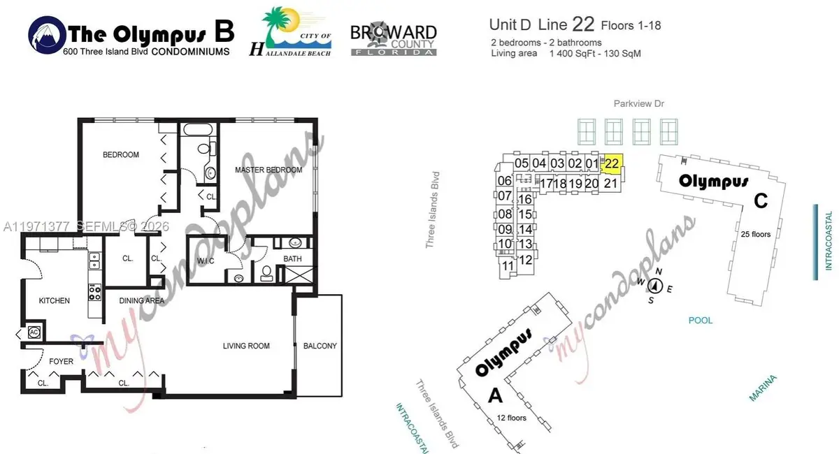 600 Three Islands Blvd #1722, Hallandale Beach, FL 33009 - #1