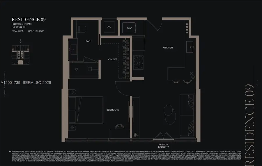 20 NE 11th St #2809, Miami, FL 33132 - #2