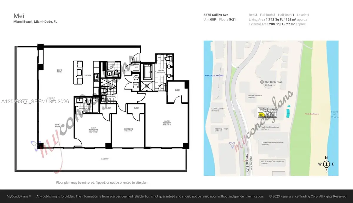 5875 Collins Ave #708, Miami Beach, FL 33140 - #1