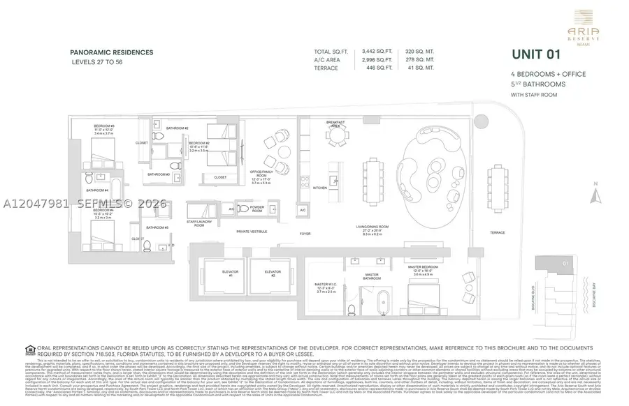 725 NE 24th St #2801, Miami, FL 33137 - #2