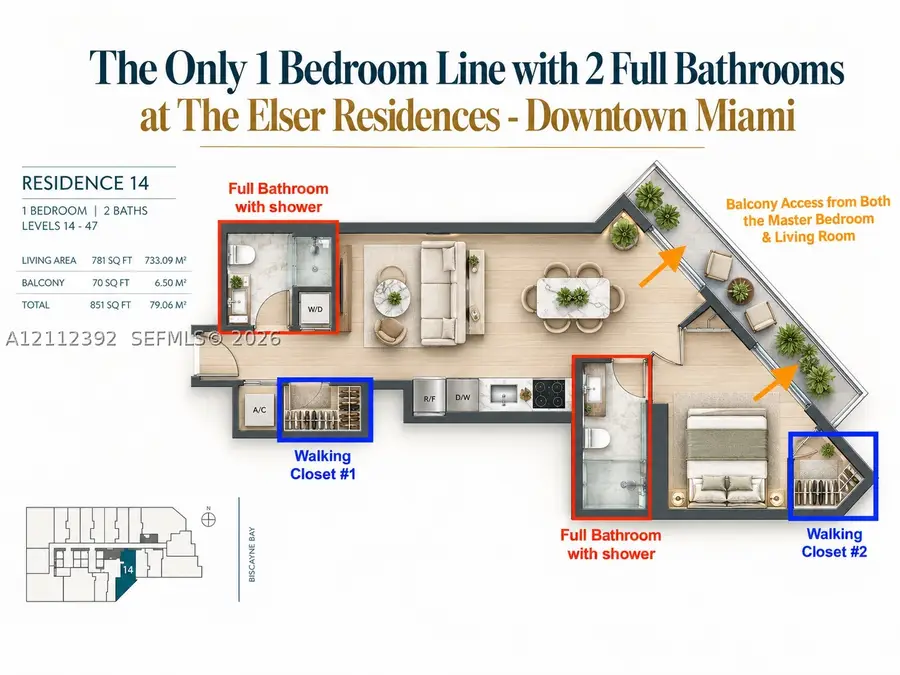 398 NE 5th St #2314, Miami, FL 33132 - #3