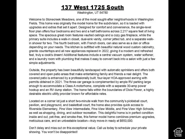 137 W 1725 S, Washington, UT 84780 - Image #2