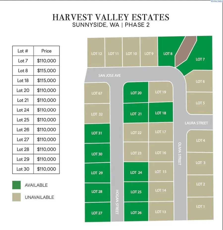 TBD Lot 8 Harvest Valley Estates, Sunnyside, WA 98944 - #3