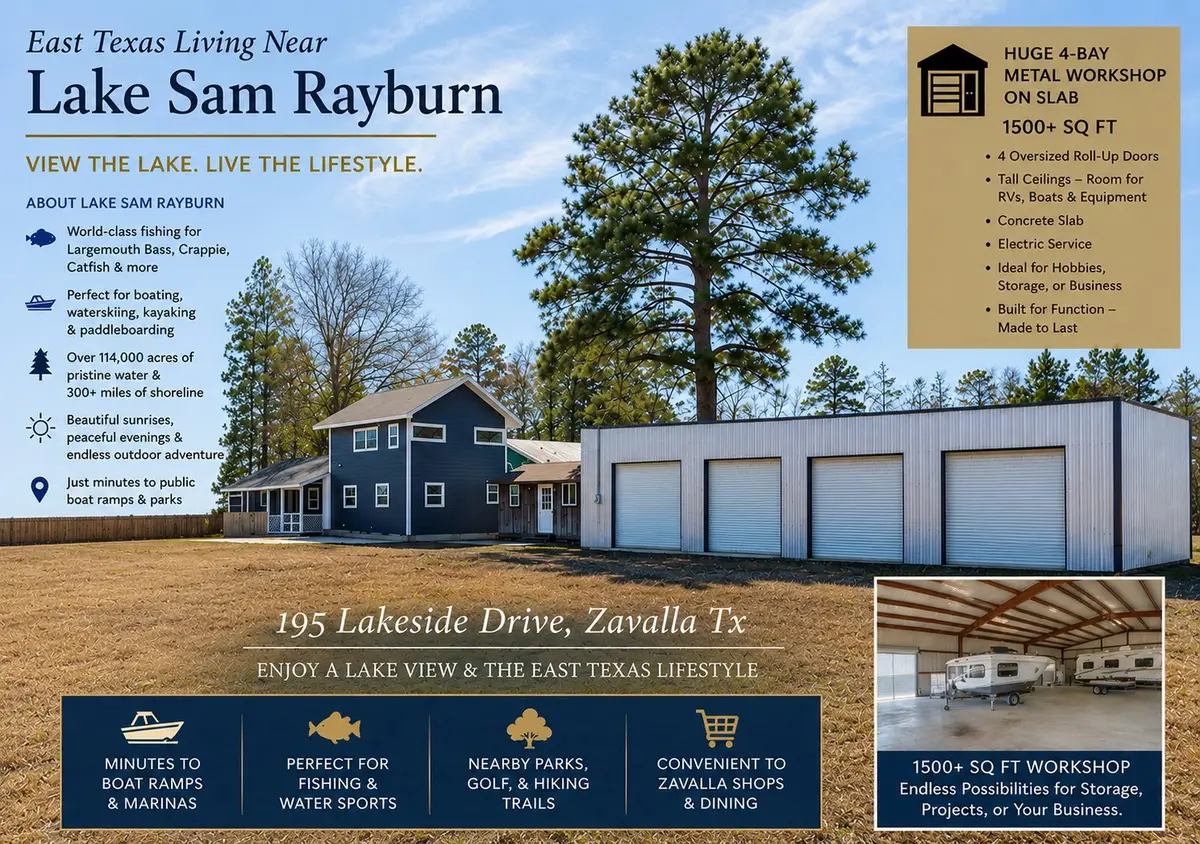 195 Lakeside Drive, Zavalla, TX 75980 - #1