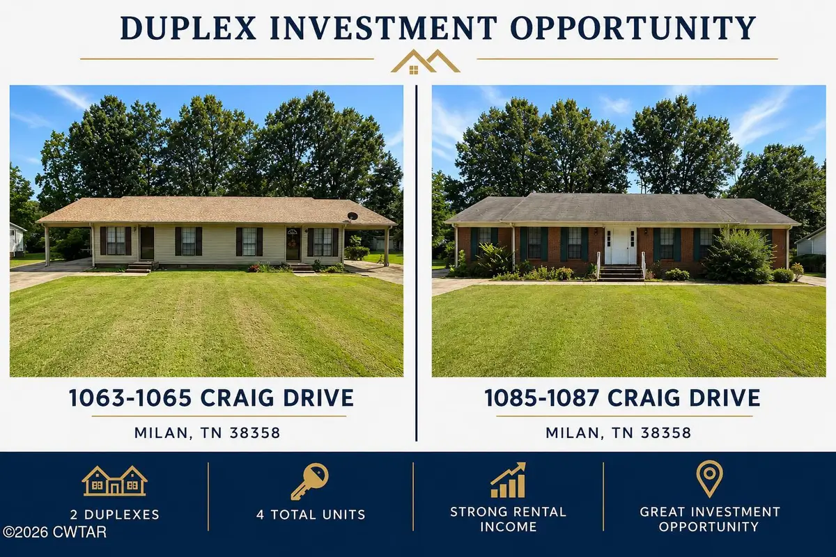 1063 - 1065 & 1085 - 1087 Craig Drive, Milan, TN 38358 - #1